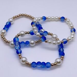 NWT Wool + Pepper Co. Glass Beaded Bracelet Stack